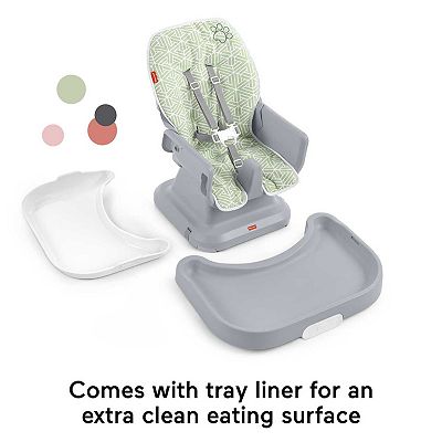 Fisher-Price SpaceSaver Simple Clean High Chair Booster Seat