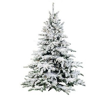 Haven Living 9-ft. Pre-Lit Flocked Artificial Pine Tree