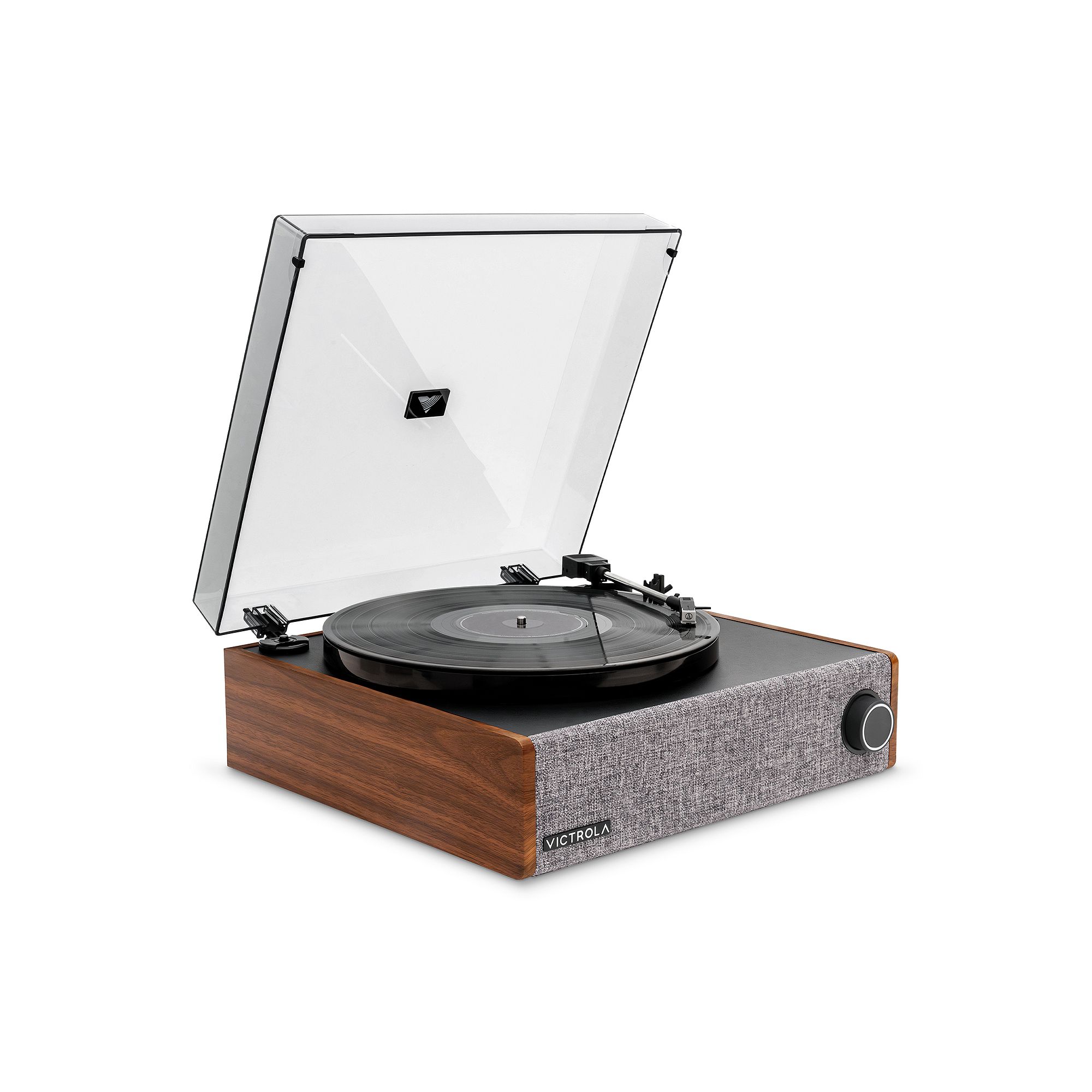 Victrola Eastwood LP Stereo 3-Speed Bluetooth Record Player, Brown