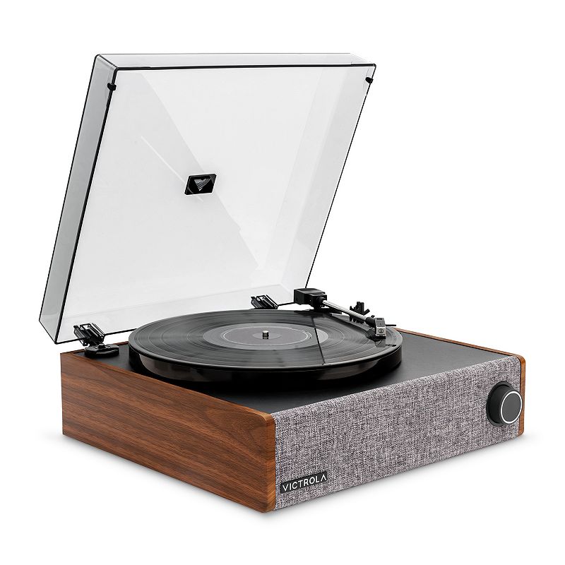 Victrola Eastwood LP Stereo 3-Speed Bluetooth Record Player, Brown