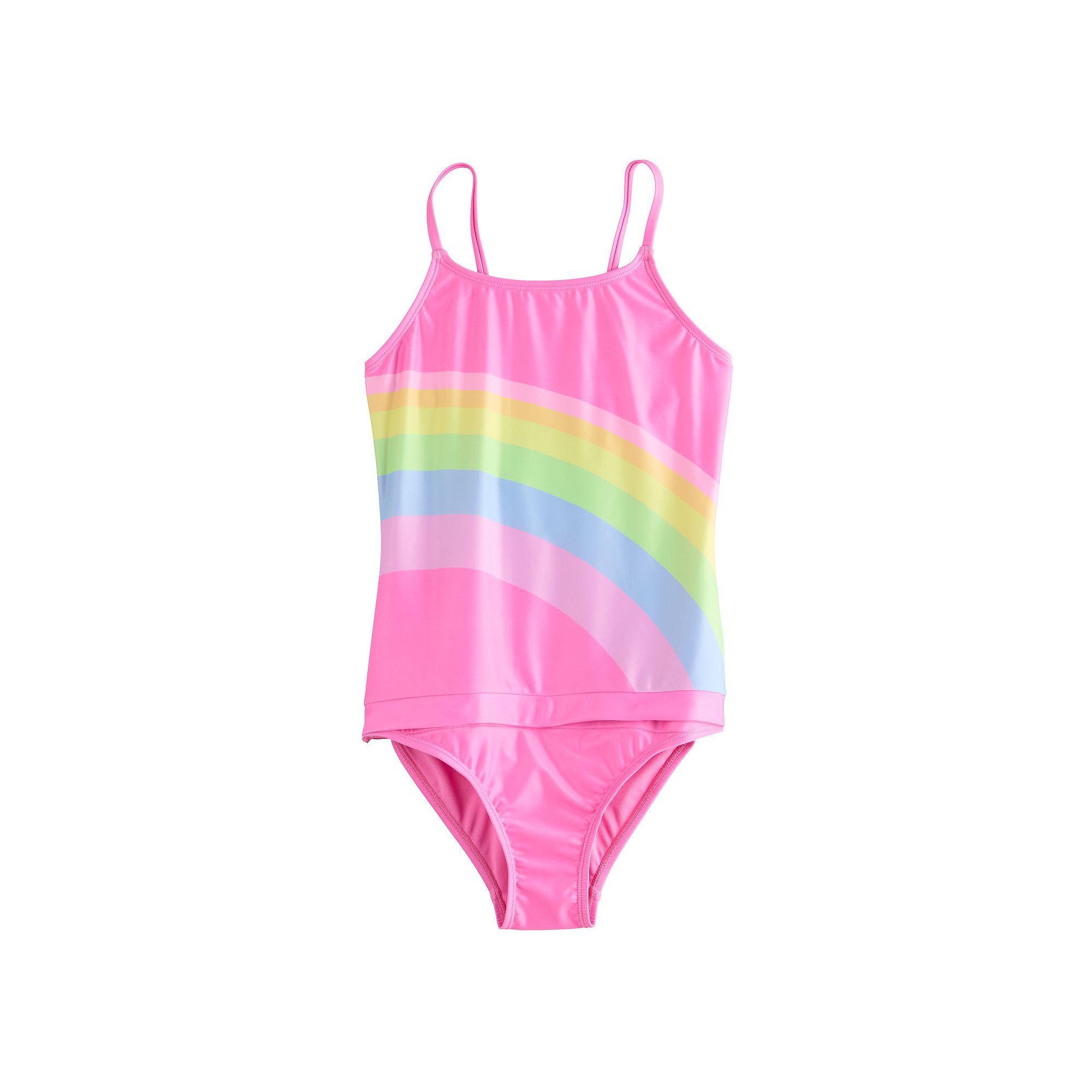 Girls 4-16 Breaking Waves Strappy Back One-Piece Swimsuit, Girls, Size: 6-