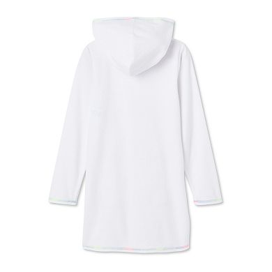 Girls 4-16 Breaking Waves Adaptive Zip Up Terry Cover Up