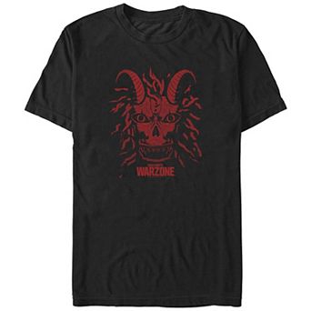 Men's Call Of Duty Warzone Red Mask Graphic Tee
