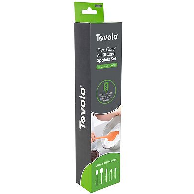 Tovolo Flex-Core All Silicone 5-pc. Spatula Set