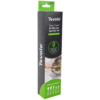 Tovolo Flex-Core All Silicone 5-pc. Spatula Set