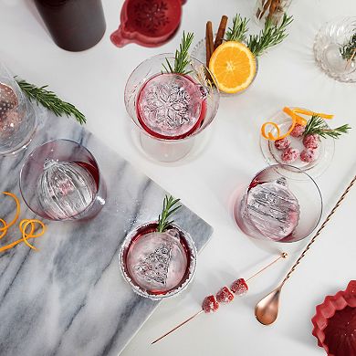 Tovolo Christmas Ornament Craft Ice Molds, Set of 4