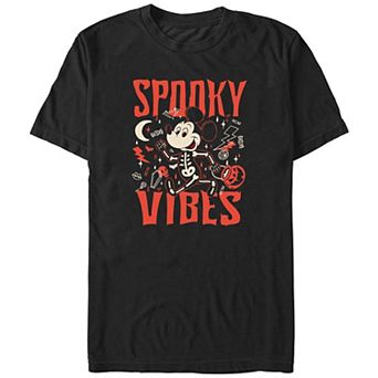 Disney's Mickey Mouse Spooky Vibes Men's Graphic Tee