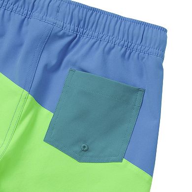 Boys 8-20 Lands' End Colorblock Hydroliner Swim Trunks