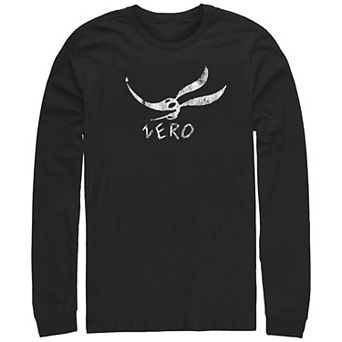 Disney's The Nightmare Before Christmas Zero Face Long Sleeve Men's Graphic Tee