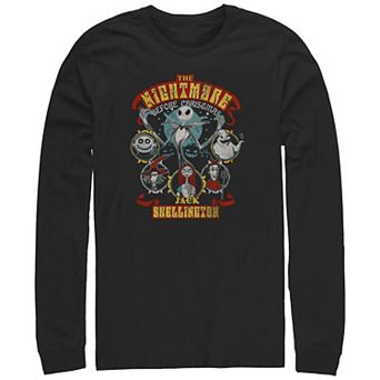 Disney's The Nightmare Before Christmas Lineup Long Sleeve Men's Graphic Tee