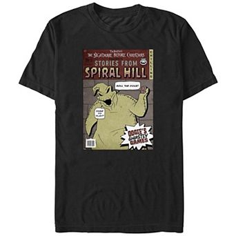 Big & Tall Disney's The Nightmare Before Christmas Oogie Boogie Comic Cover Graphic Tee