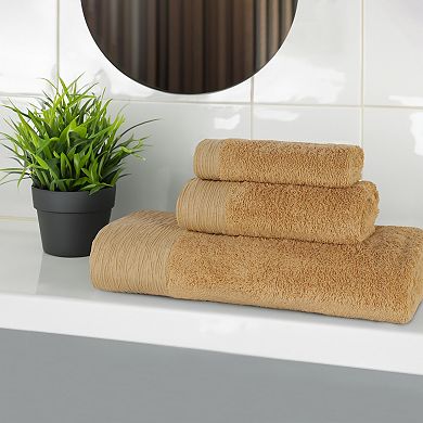 SUPERIOR 3 pc Eco-Friendly Solid Towel Set