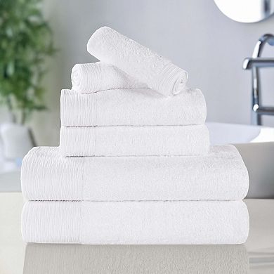 SUPERIOR 6 pc Eco-Friendly Solid Towel Set