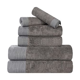SUPERIOR 6 pc Eco-Friendly Solid Towel Set