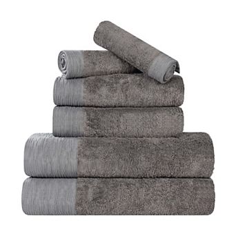 SUPERIOR 6 pc Eco-Friendly Solid Towel Set