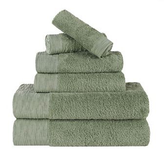 SUPERIOR 6 pc Eco-Friendly Solid Towel Set