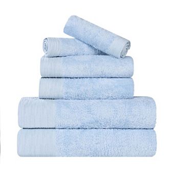 SUPERIOR 6 pc Eco-Friendly Solid Towel Set