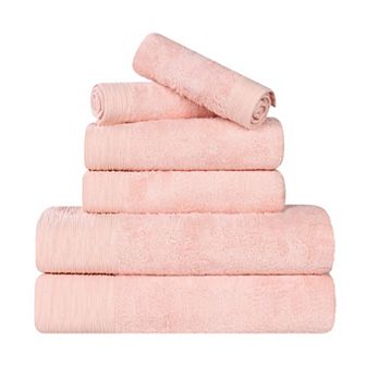 SUPERIOR 6 pc Eco-Friendly Solid Towel Set