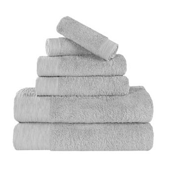SUPERIOR 6 pc Eco-Friendly Solid Towel Set