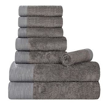 SUPERIOR 8 pc Eco-Friendly Solid Towel Set