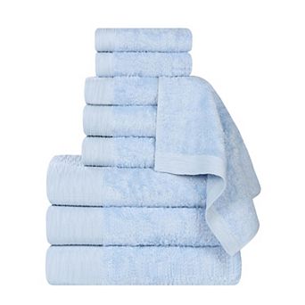 SUPERIOR 9 pc Eco-Friendly Solid Towel Set