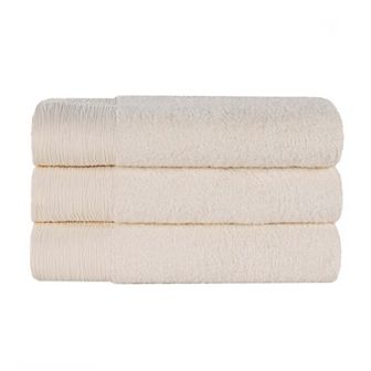SUPERIOR 3 pc Eco-Friendly Solid Bath Towel Set
