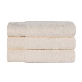 SUPERIOR 3 pc Eco-Friendly Solid Bath Towel Set