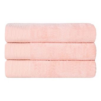 SUPERIOR 3 pc Eco-Friendly Solid Bath Towel Set
