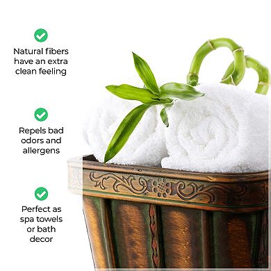 SUPERIOR 2 pc Eco-Friendly Solid Bath Sheet Set