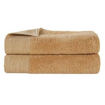 SUPERIOR 2 pc Eco-Friendly Solid Bath Sheet Set