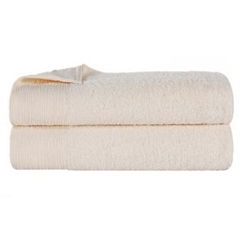 SUPERIOR 2 pc Eco-Friendly Solid Bath Sheet Set