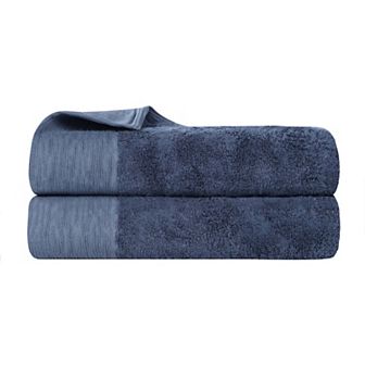 SUPERIOR 2 pc Eco-Friendly Solid Bath Sheet Set
