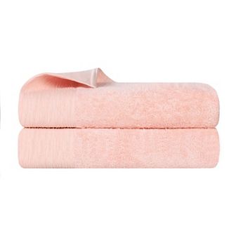 SUPERIOR 2 pc Eco-Friendly Solid Bath Sheet Set