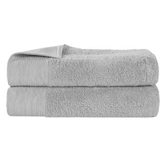 SUPERIOR 2 pc Eco-Friendly Solid Bath Sheet Set