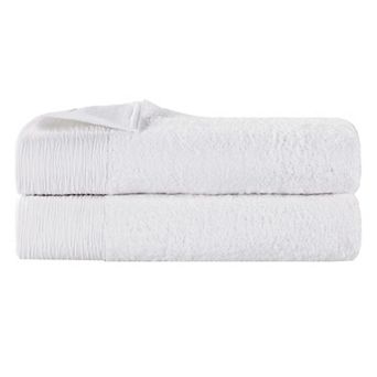 SUPERIOR 2 pc Eco-Friendly Solid Bath Sheet Set