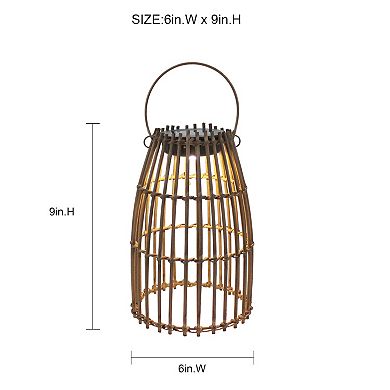 Sonoma Goods For Life® Bamboo Solar Lantern