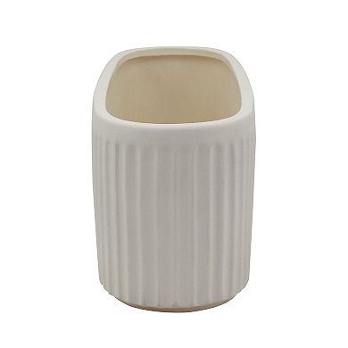 Sonoma Goods For Life® Large Oblong Fluted Ceramic Planter