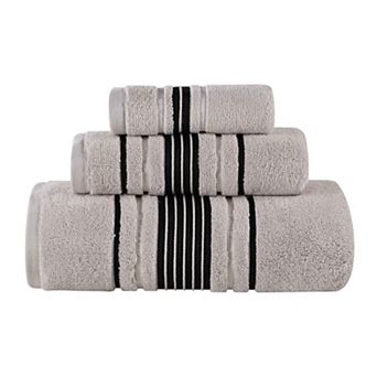 SUPERIOR Sadie Zero Twist Cotton Elegant Floral Solid Towels 3 pc Set