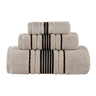 SUPERIOR Sadie Zero Twist Cotton Elegant Floral Solid Towels 3 pc Set