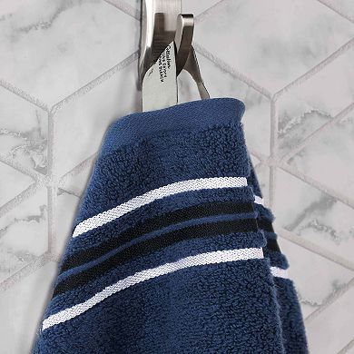 SUPERIOR Sadie Zero Twist Cotton Elegant Floral Solid and Jacquard Towels 9-Piece Set