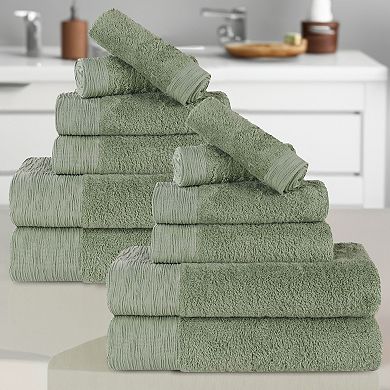 SUPERIOR Solid Towels 12-Piece Set