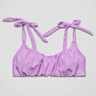 Juniors' Ninety-Nine° Scrunched Elastic Swim Top