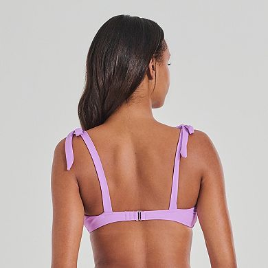 Juniors' Ninety-Nine° Scrunched Elastic Swim Top