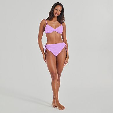 Juniors' Ninety-Nine° Scrunchie Strap Underwire Swim Top