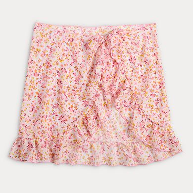Juniors' Ninety-Nine° Side Tie Adjustable High Waist High-Leg Swim Bottoms