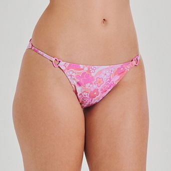 Juniors' Ninety-Nine° Ring Bikini Swim Bottoms