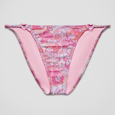 Juniors' Ninety-Nine° Ring Bikini Swim Bottoms