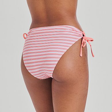 Juniors' Ninety-Nine° Side Tie Adjustable High Waist High-Leg Swim Bottoms