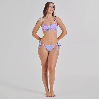 Juniors' Ninety-Nine° Scrunched Elastic Swim Top