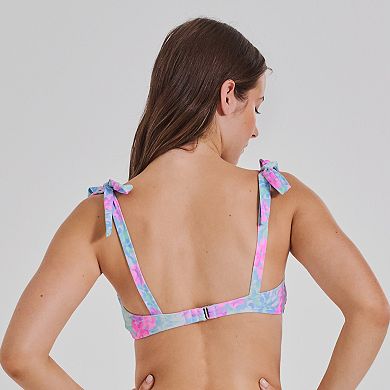 Juniors' Ninety-Nine° Scrunched Elastic Swim Top